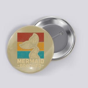 Mermaid Brother Mermaid Birthday Party Outfit Retro Mermaid Button