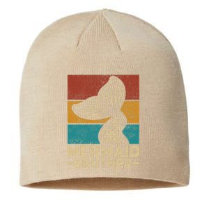 Mermaid Brother Mermaid Birthday Party Outfit Retro Mermaid Sustainable Beanie