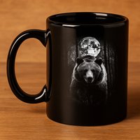 Moonlight Bear 11oz C Handle Ceramic Mug