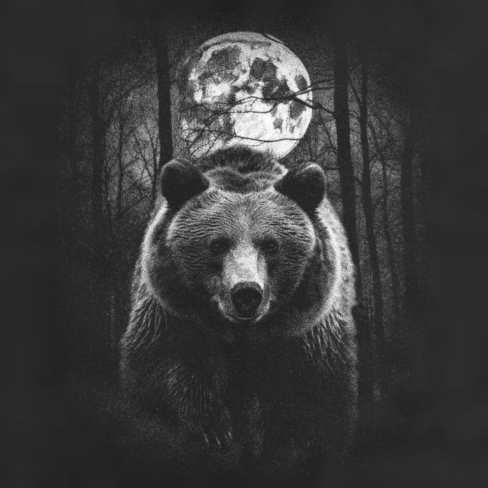 Moonlight Bear 11oz C Handle Ceramic Mug