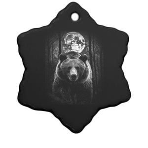 Moonlight Bear Ceramic Star Ornament