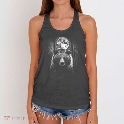 Moonlight Bear Women's Knotted Racerback Tank