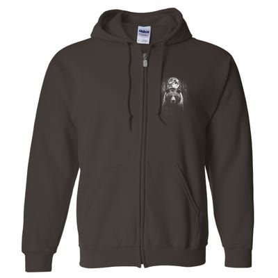 Moonlight Bear Full Zip Hoodie