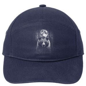 Moonlight Bear 7-Panel Snapback Hat