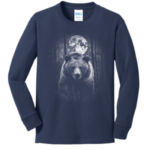 Moonlight Bear Kids Long Sleeve Shirt