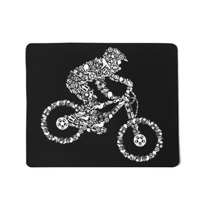 Mountain Bike Mtb Downhill Biking Cycling Biker Mousepad