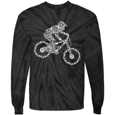 Mountain Bike Mtb Downhill Biking Cycling Biker Tie-Dye Long Sleeve Shirt