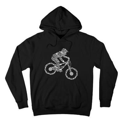 Mountain Bike Mtb Downhill Biking Cycling Biker Tall Hoodie