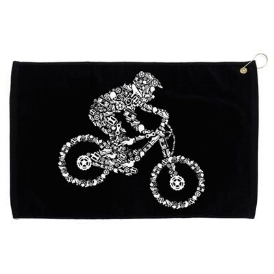 Mountain Bike Mtb Downhill Biking Cycling Biker Grommeted Golf Towel