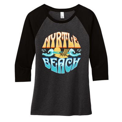 Myrtle Beach Women's Tri-Blend 3/4-Sleeve Raglan Shirt