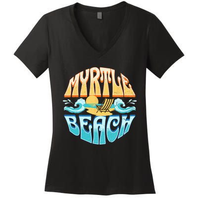 Myrtle Beach Women's V-Neck T-Shirt