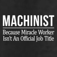 Machinist Because Miracle Worker Isn't Job Title Gift Microfiber Hand Towel
