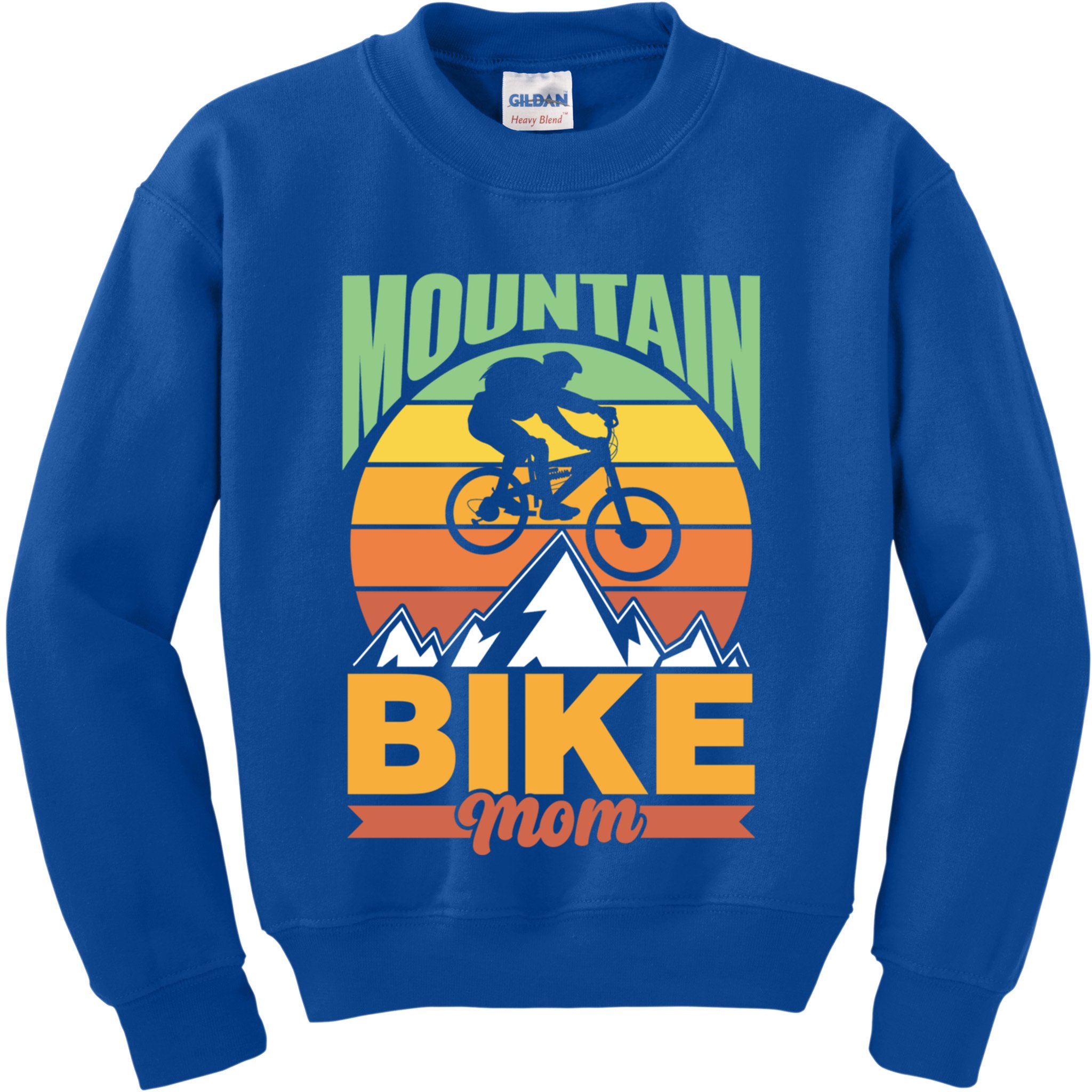 Mountain Bike Mom Mountainbike Biking Mtb Mountain Bike Gift Kids Sweatshirt