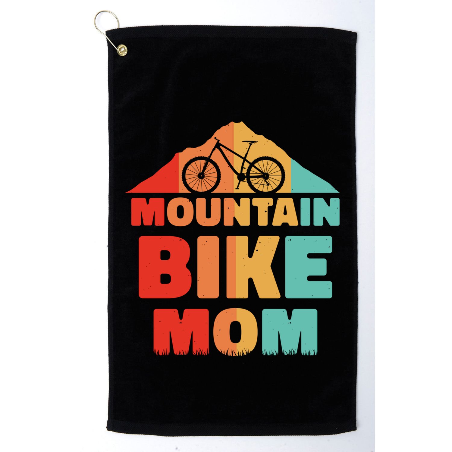 Mountain Bike Mom Mountainbike Mtb Cycling Biking Mother Cool Gift Golf Towel