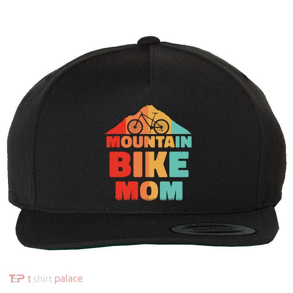 Mountain Bike Mom Mountainbike Mtb Cycling Biking Mother Cool Gift Wool Snapback Cap