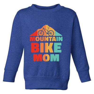 Mountain Bike Mom Mountainbike Mtb Cycling Biking Mother Cool Gift Toddler Sweatshirt