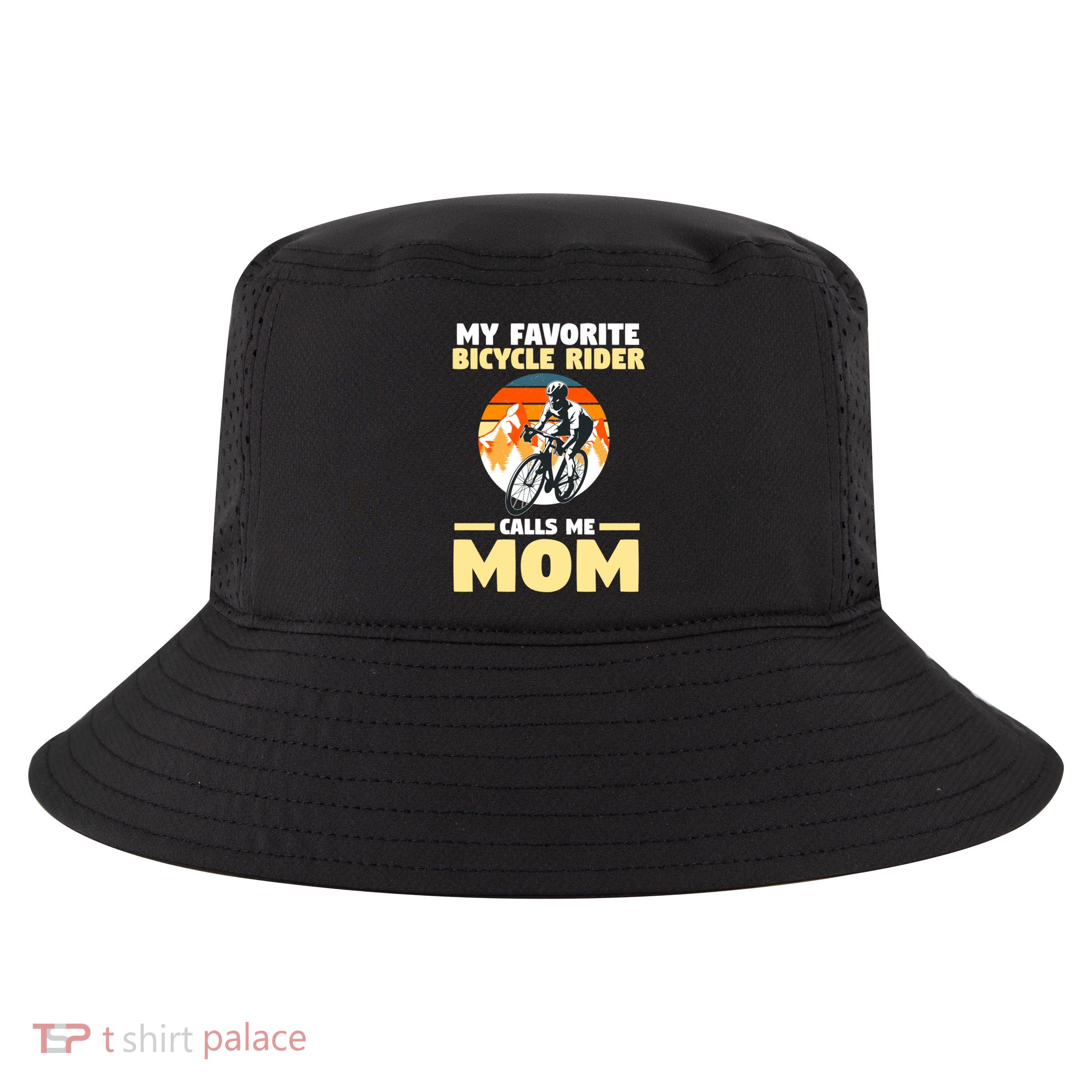 Mountain Biking Mom Mother Cyclist Bicycle Cycling Biking Funny Gift Cool Comfort Performance Bucket Hat