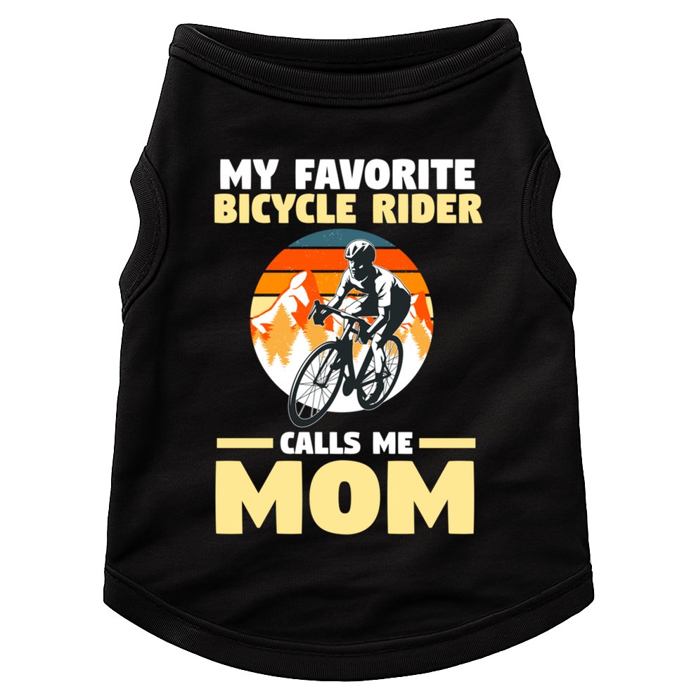 Mountain Biking Mom Mother Cyclist Bicycle Cycling Biking Funny Gift Doggie Tank