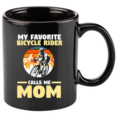 Mountain Biking Mom Mother Cyclist Bicycle Cycling Biking Funny Gift 11oz C Handle Ceramic Mug