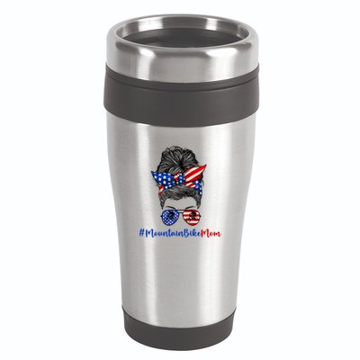 Mountain Bike Mom Mtb Biker Mountain Biking Mom 4th Of July Great Gift 16oz Travel Tumbler