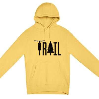 Mountain Bike Mtb Downhill Biking Cycling Trail Biker Gift Great Gift Premium Pullover Hoodie