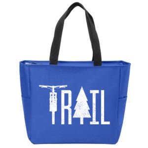 Mountain Bike Mtb Downhill Biking Cycling Trail Biker Gift Great Gift Zip Tote Bag