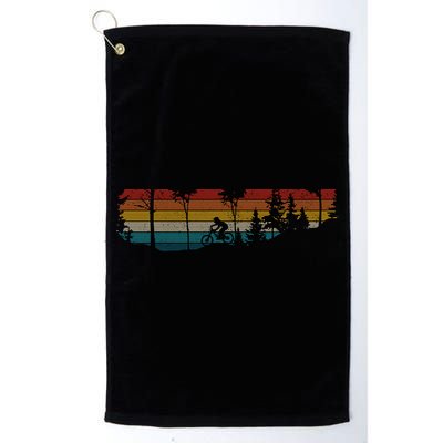 Mountain Bike Mtb Downhill Biking Vintage Retro Biker Gift Cute Gift Golf Towel