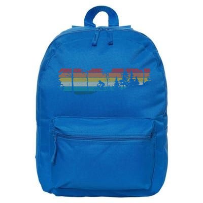 Mountain Bike Mtb Downhill Biking Vintage Retro Biker Gift Cute Gift 16 in Basic Backpack