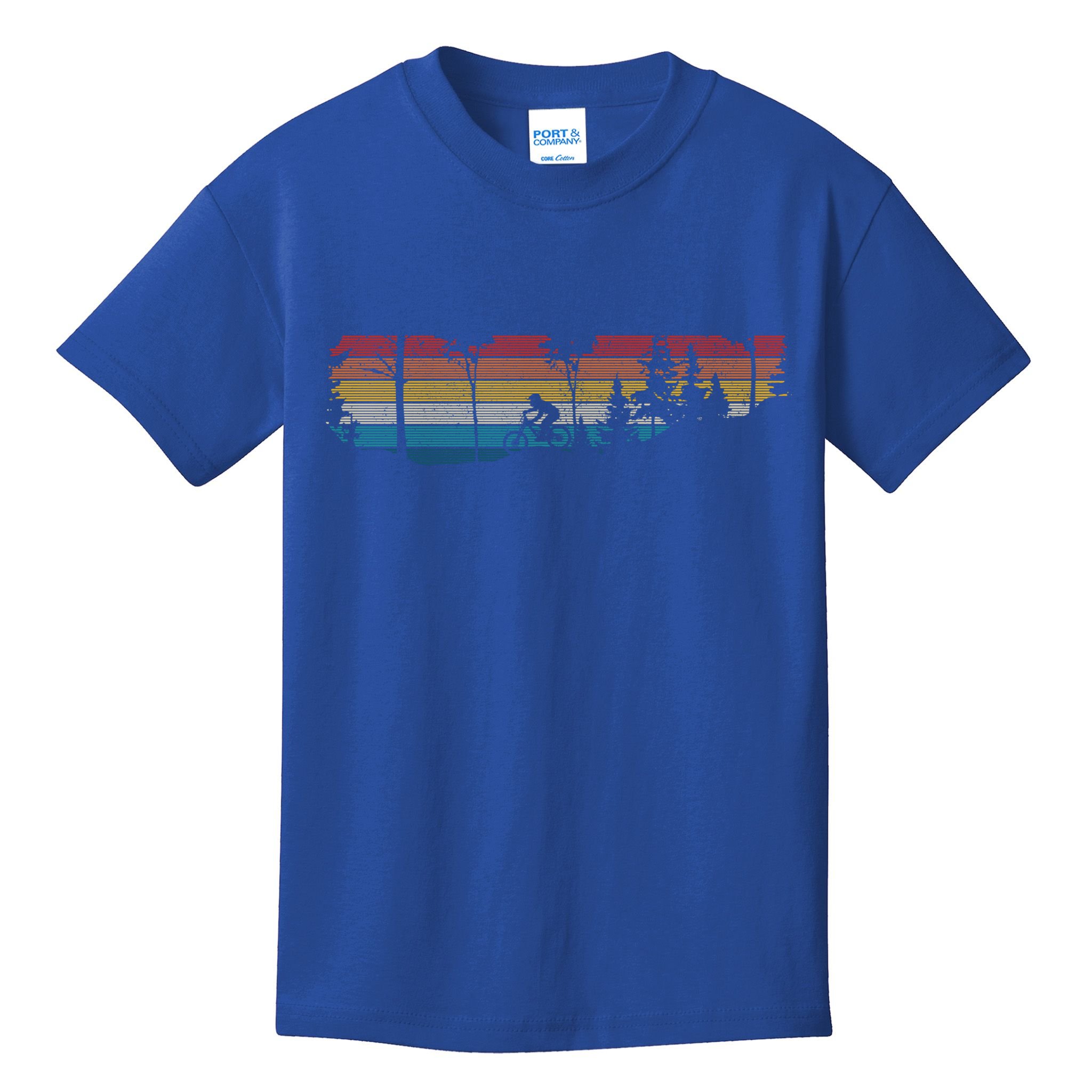 Mountain Bike Mtb Downhill Biking Vintage Retro Biker Gift Cute Gift Kids T-Shirt