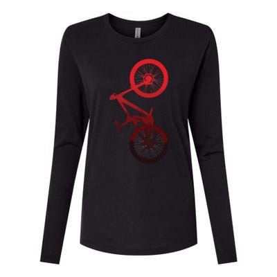 Mountain Bike MTB Womens Cotton Relaxed Long Sleeve T-Shirt