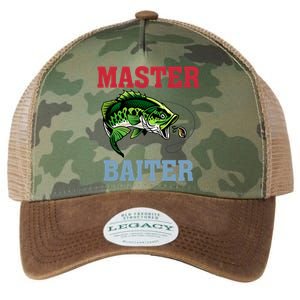 Master Baiter Master Baiter Meme Fishing Lover Legacy Tie Dye Trucker Hat