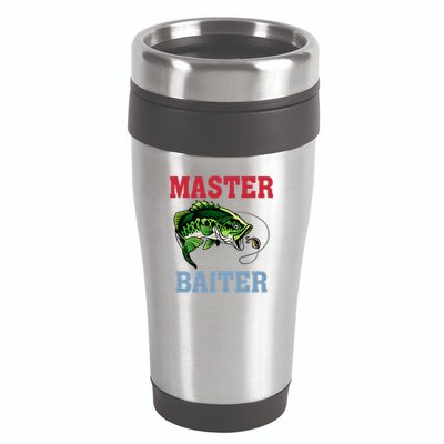 Master Baiter Master Baiter Meme Fishing Lover 16oz Travel Tumbler