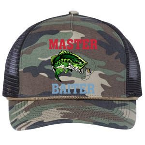 Master Baiter Master Baiter Meme Fishing Lover Retro Rope Trucker Hat Cap