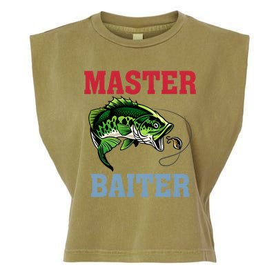 Master Baiter Master Baiter Meme Fishing Lover Garment-Dyed Women's Muscle Tee