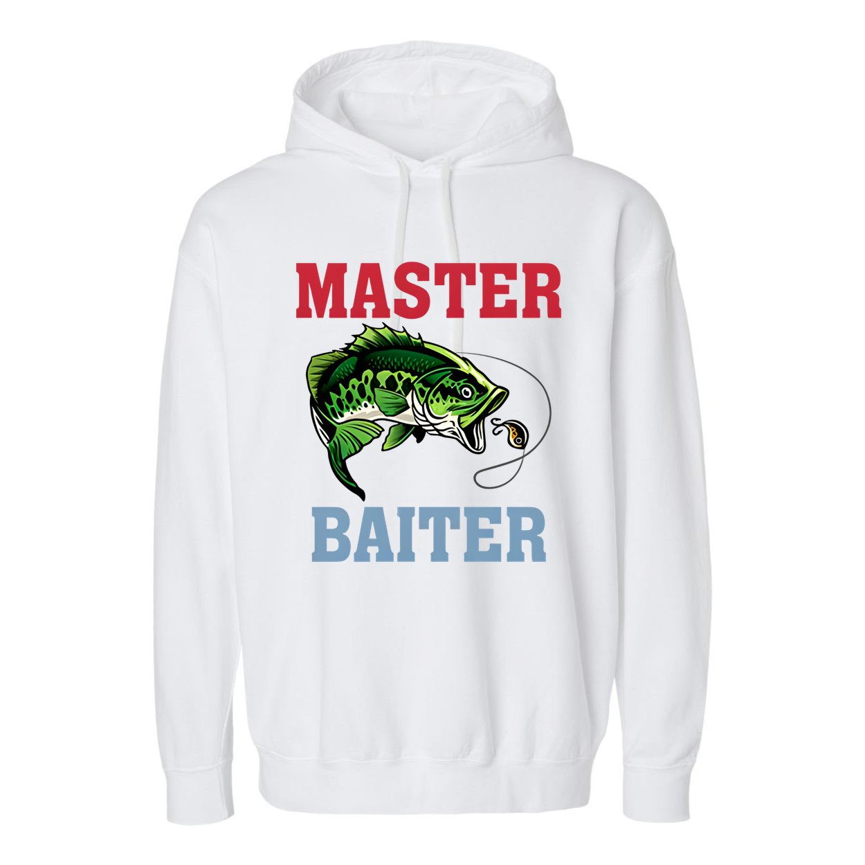 Master Baiter Master Baiter Meme Fishing Lover Garment-Dyed Fleece Hoodie