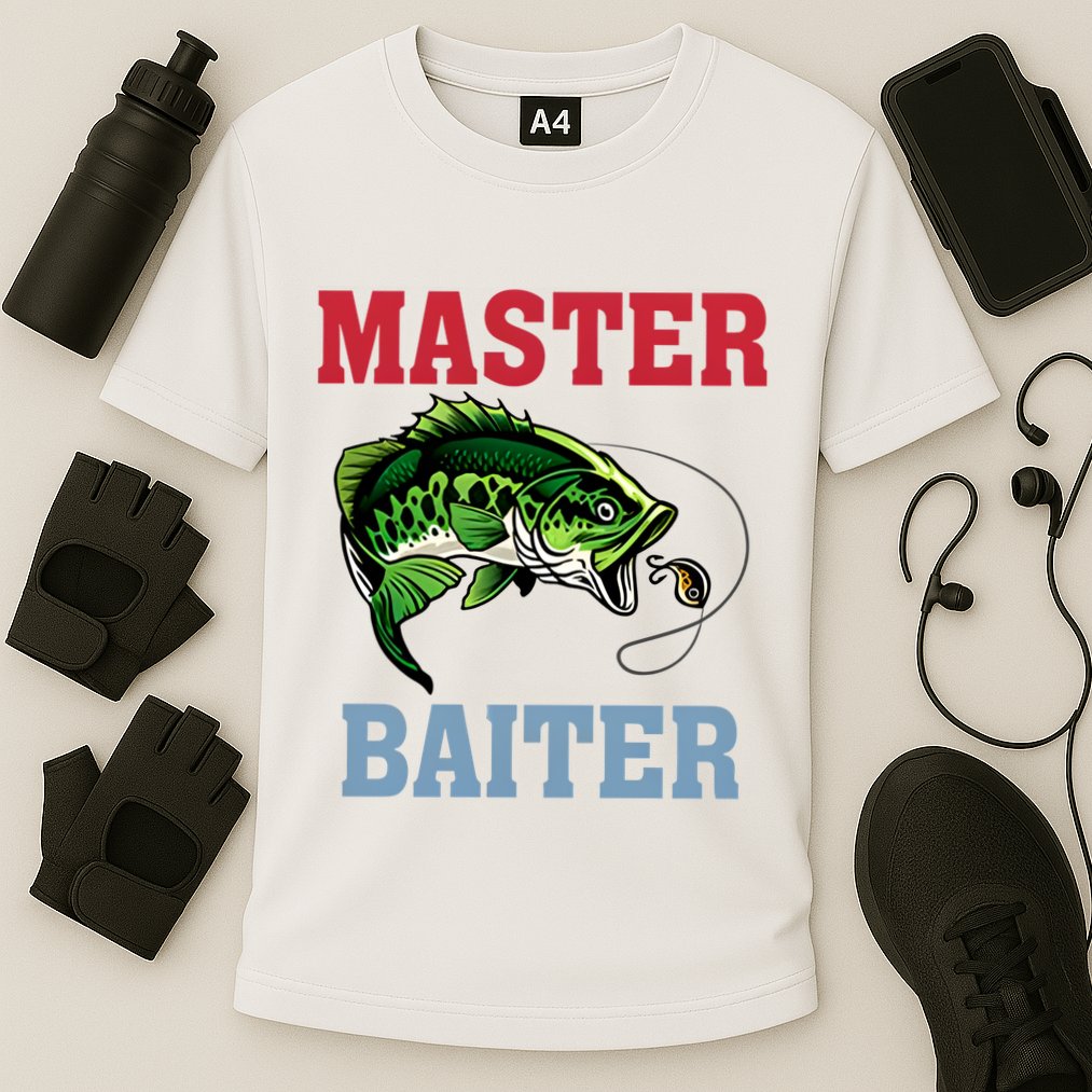 Master Baiter Master Baiter Meme Fishing Lover Cooling Performance Crew T-Shirt