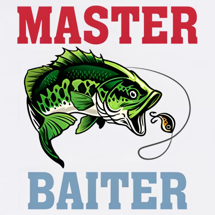 Master Baiter Master Baiter Meme Fishing Lover V-Neck T-Shirt