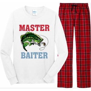 Master Baiter Master Baiter Meme Fishing Lover Long Sleeve Pajama Set