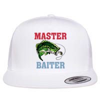 Master Baiter Master Baiter Meme Fishing Lover Flat Bill Trucker Hat