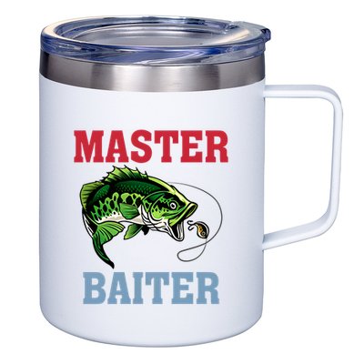 Master Baiter Master Baiter Meme Fishing Lover 12oz Stainless Steel Coffee Mug