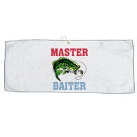 Master Baiter Master Baiter Meme Fishing Lover Large Microfiber Waffle Golf Towel