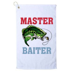 Master Baiter Master Baiter Meme Fishing Lover Platinum Collection Golf Towel