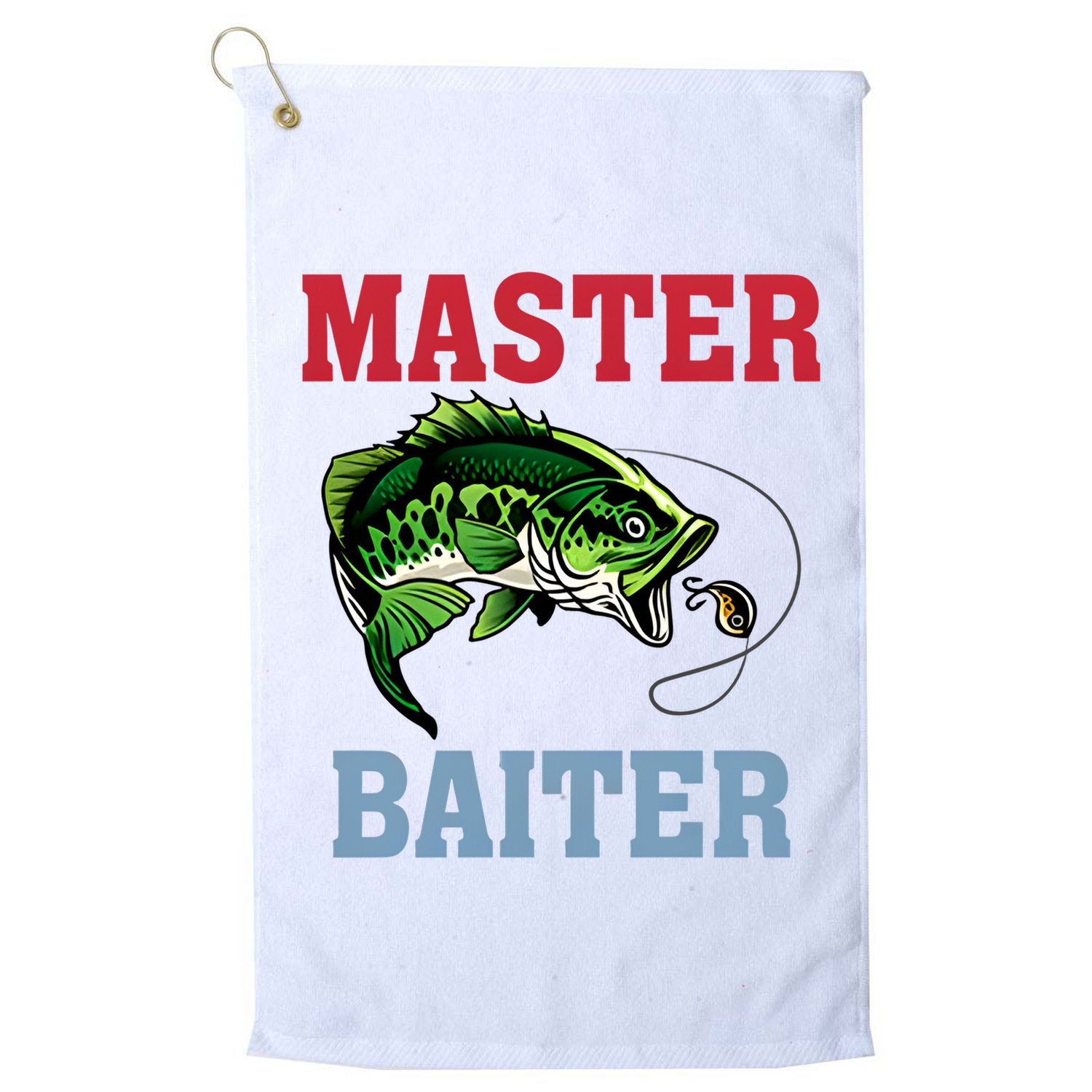 Master Baiter Master Baiter Meme Fishing Lover Golf Towel
