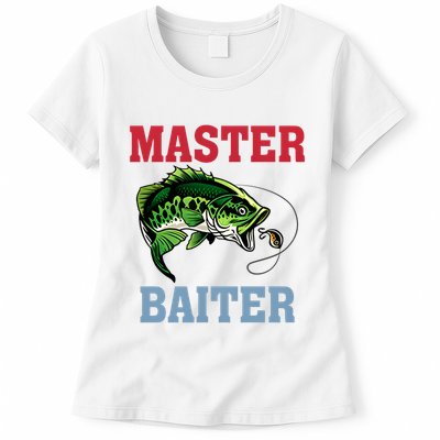 Master Baiter Master Baiter Meme Fishing Lover Womens T-Shirt