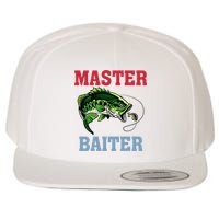 Master Baiter Master Baiter Meme Fishing Lover Wool Snapback Cap