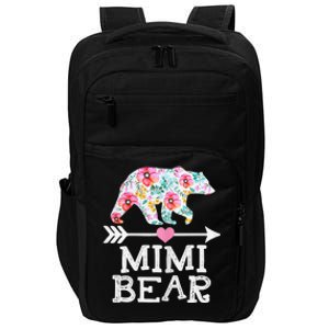 Mimi Bear Mom Grandma Floral Happy Mother's Day tee Impact Tech Backpack