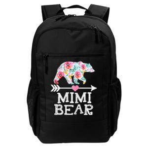 Mimi Bear Mom Grandma Floral Happy Mother's Day tee Daily Commute Backpack