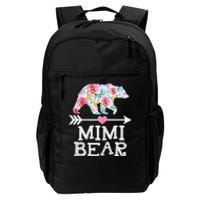 Mimi Bear Mom Grandma Floral Happy Mother's Day tee Daily Commute Backpack