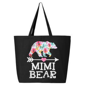 Mimi Bear Mom Grandma Floral Happy Mother's Day tee 25L Jumbo Tote