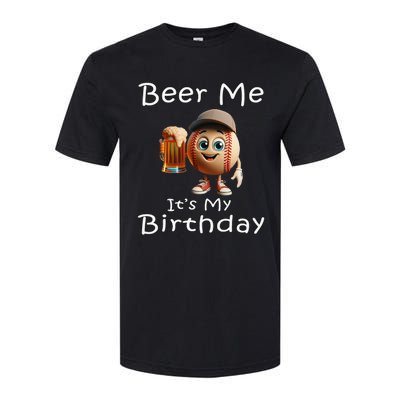 Miltown Beer Me ItS My Birthday Baseball Softstyle® CVC T-Shirt